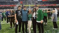 Garrett Nussmeier with his family